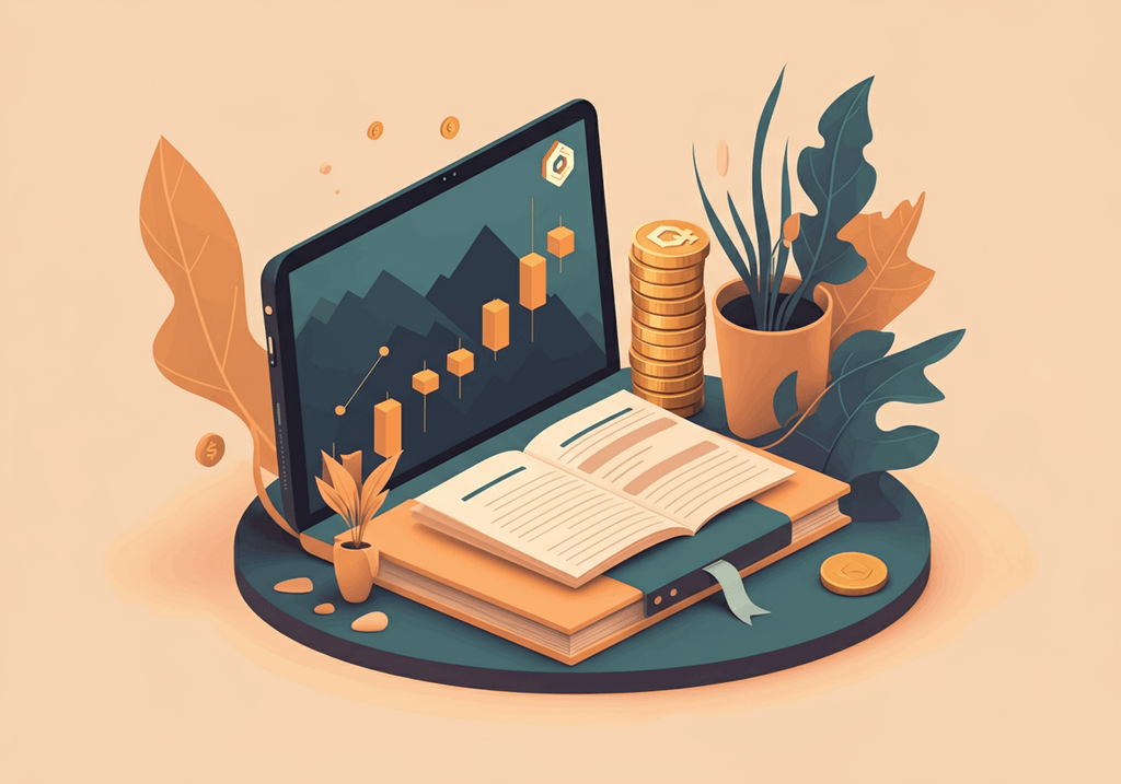 A professional abstract illustration representing the concept of Editorial Analysis in FinTech & Crypto Education