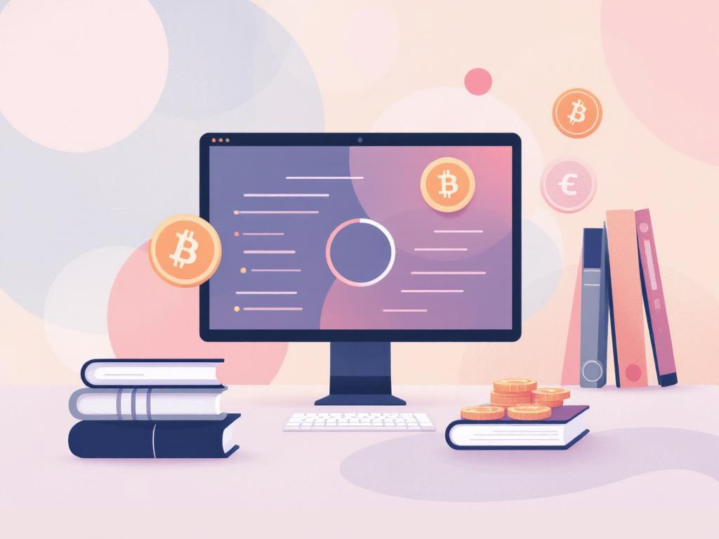 A professional abstract illustration representing the concept of What You're Actually Choosing in FinTech & Crypto Education