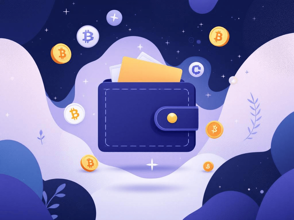 A professional abstract illustration representing the concept of Wallet Types: Custodial vs. Non-Custodial in FinTech & Cr...